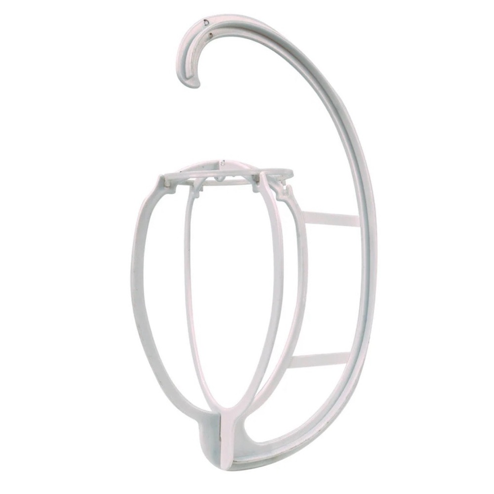 2 White Wig Stand Holder